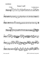 Sonata in F minor for 2 Violins, 2 Violas & Basso continuo TWV 44:32 (Double Bass)