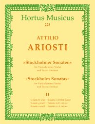 Six Stockholm Sonatas Volume 2 for Viola (Viola d'amore) and Basso continuo (Score & Parts)