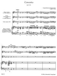 Concerto Op.21/4 for 2 Solo Instruments, 3 Violins & Basso continuo (Score & Parts)