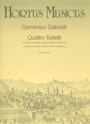 Quattro Balletti, Op.1/3, 4, 5, 8