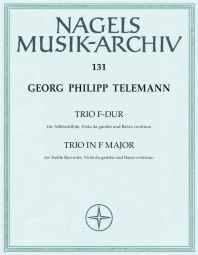 Trio in F major for Treble Recorder, Viola da gamba (Viola, Cello) & Basso continuo (TWV 43:F3)