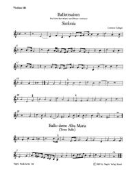 Ballet Suites for Strings and Basso continuo (Violin III)