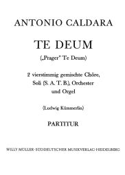 Te Deum Full Score