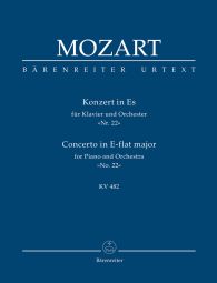 Concerto for Piano No.22 in E-flat major (K.482) (Study Score)