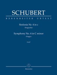Symphony No.4 in C minor D 417 (Tragic) (Study Score)