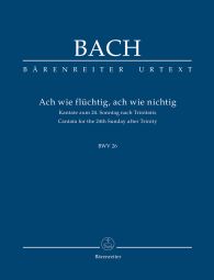 Cantata No. 26: Ach Wie Fluechtig, Ach Wie Nichtig (BWV26) Score